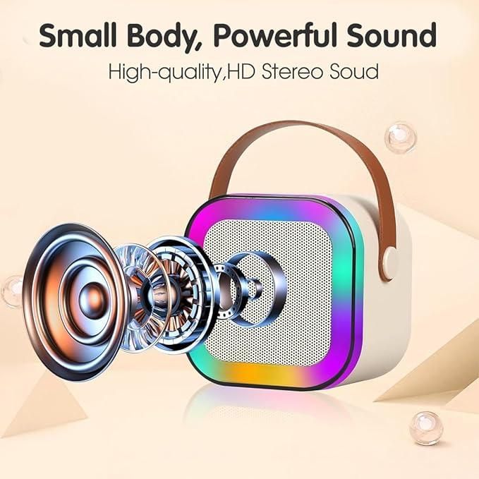 Portable Bluetooth Mini Karaoke Microphone Singing Wireless Speaker with Mic Karaoke